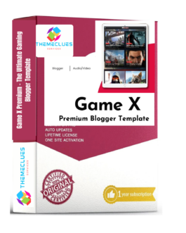 Game X Premium – The Ultimate Gaming Blogger Template 🎮🔥