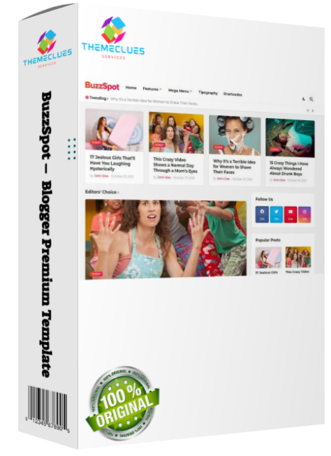 BuzzSpot – Premium Blogger Template for Viral News & Magazines 🚀🔥 1 BuzzSpot Premium Blogger Template