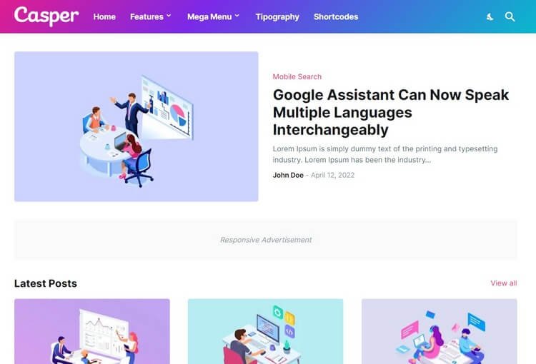 Casper – Premium Blogger Template for Modern & Minimalist Blogs 📰✨ 5 Casper – Premium Blogger Template for Modern & Minimalist Blogs 📰✨