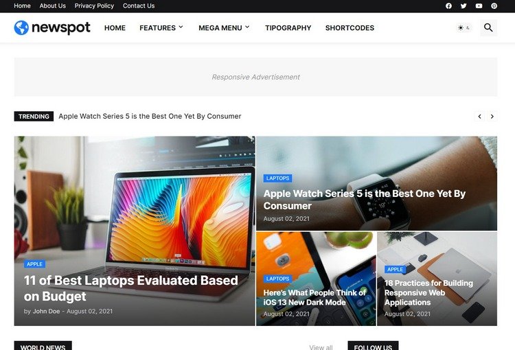 Newspot – Premium Blogger Template for News & Magazine Websites 📰🔥 4 Newspot-Blogger-Template