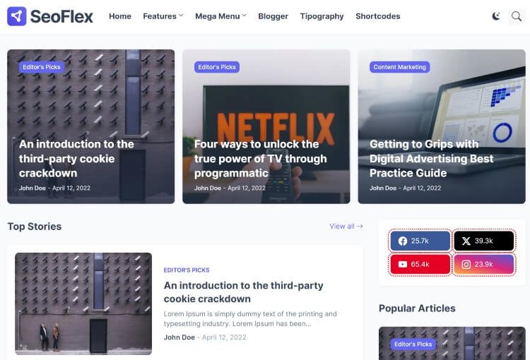 SeoFlex – The Ultimate SEO-Optimized Blogger Template for Fast & High-Ranking Websites 🚀 5 SeoFlex – The Ultimate SEO-Optimized Blogger Template for Fast & High-Ranking Websites 🚀 - Image 3