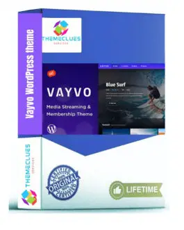 🎬 Vayvo – Premium Media Streaming & Membership WordPress Theme