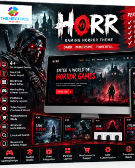 Horr Gaming Horror Theme – WordPress Gaming Theme