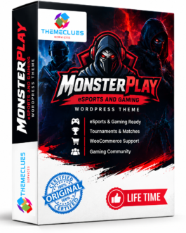 MonsterPlay eSports and Gaming WordPress Theme – Gutenberg