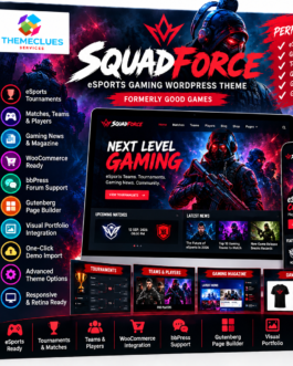 SquadForce eSports Gaming WordPress Theme – Tournaments