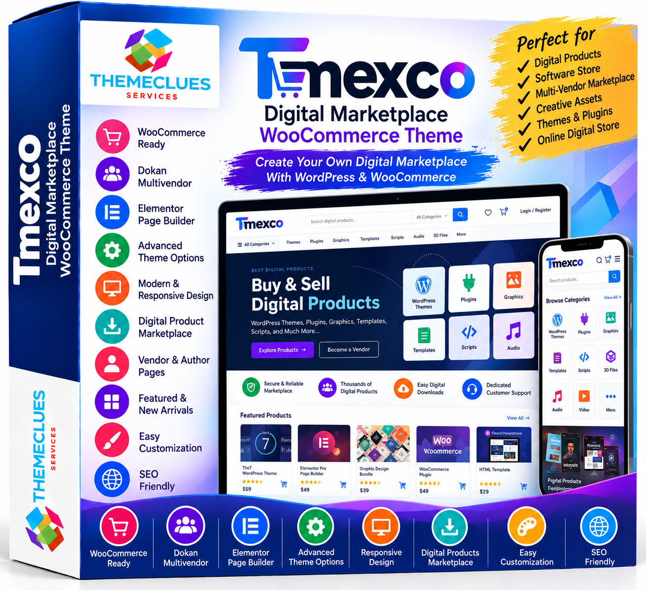 Tmexco Digital Marketplace WooCommerce Theme