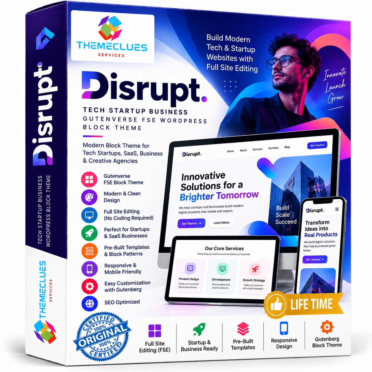 Disrupt Tech Startup WordPress Theme