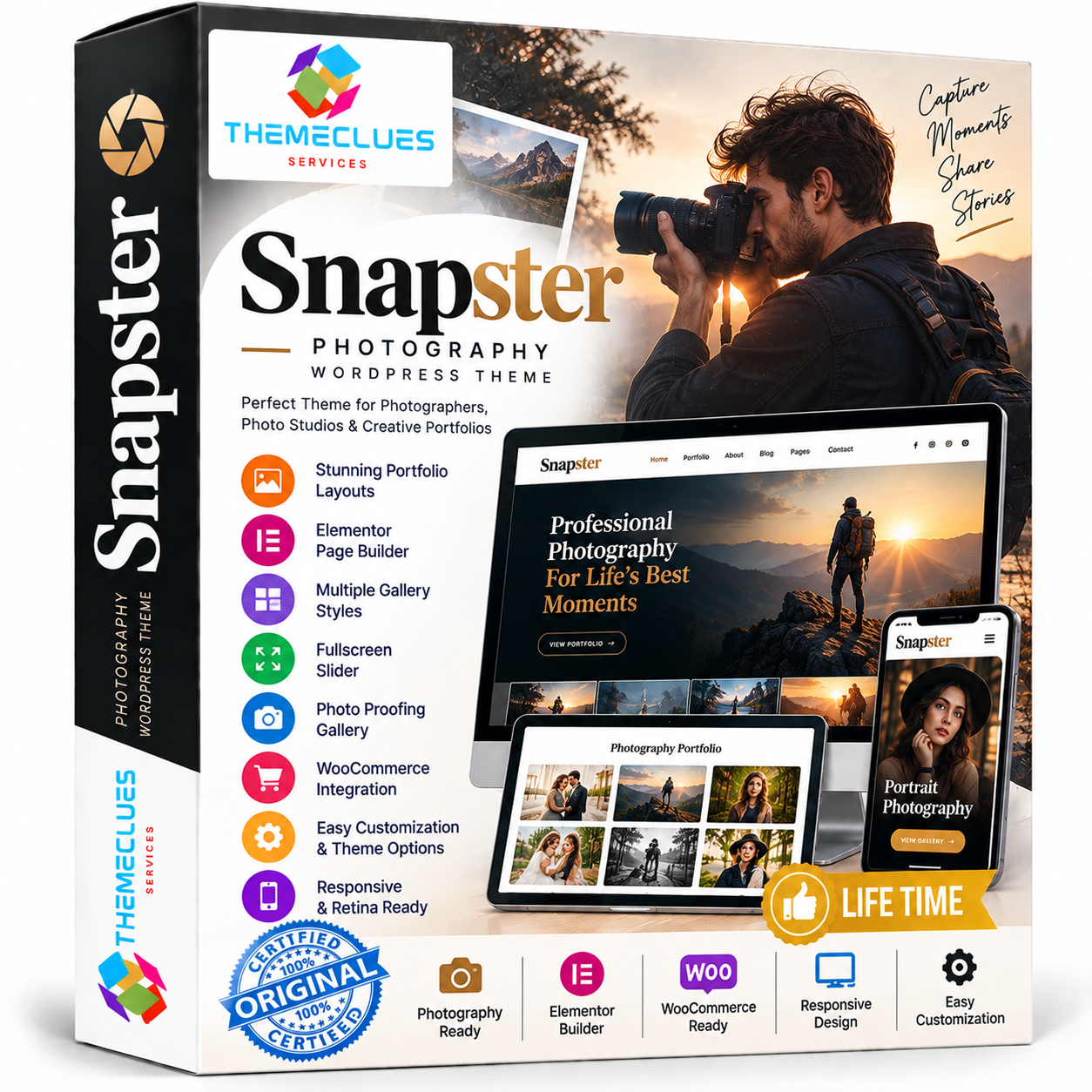 Snapster Photography WordPress Theme